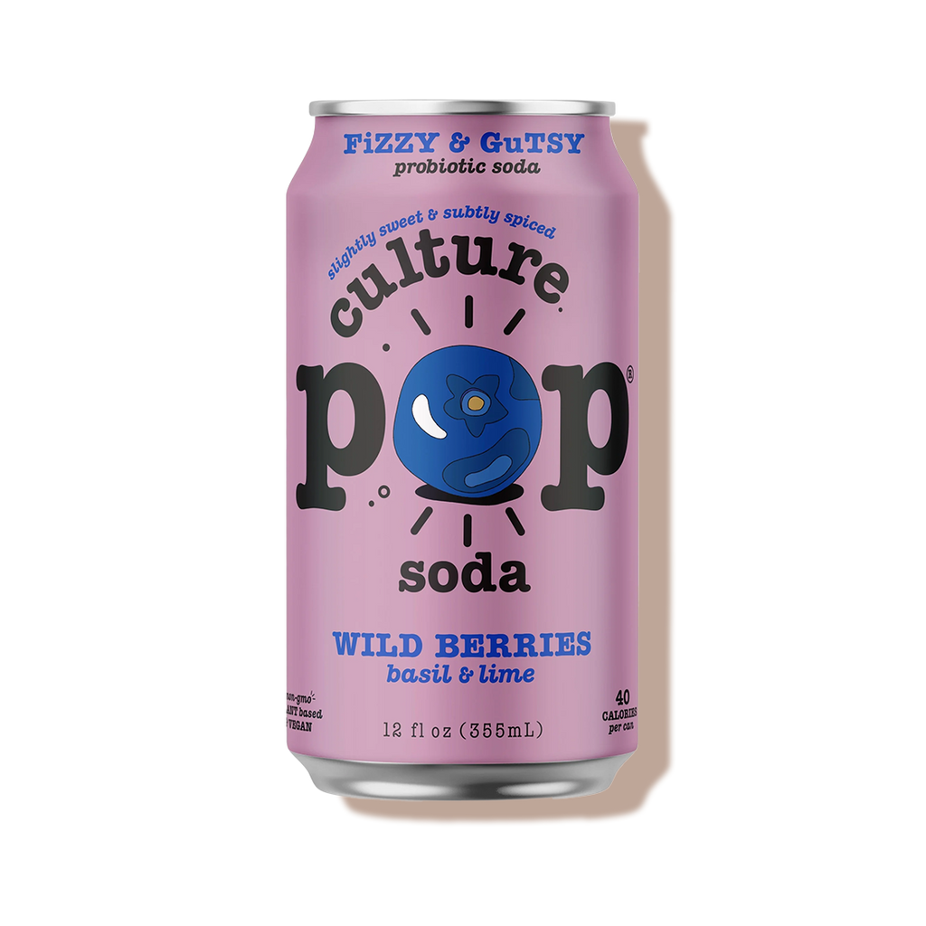 Soda probiotique pétillant Myrtilles & citron vert - Pop Culture