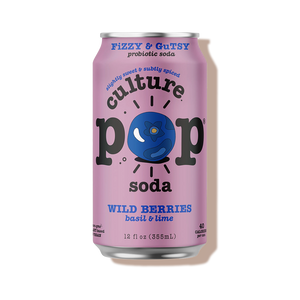 Soda probiotique pétillant Myrtilles & citron vert - Pop Culture