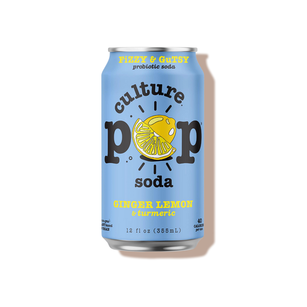 Soda probiotique pétillant gingembre citron- Culture Pop