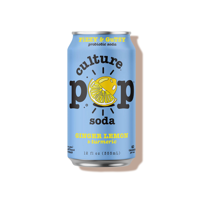 Soda probiotique pétillant gingembre citron- Culture Pop