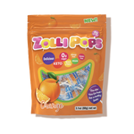 Sucettes Keto Zollipops Orange 3,1oz Zolli Candy