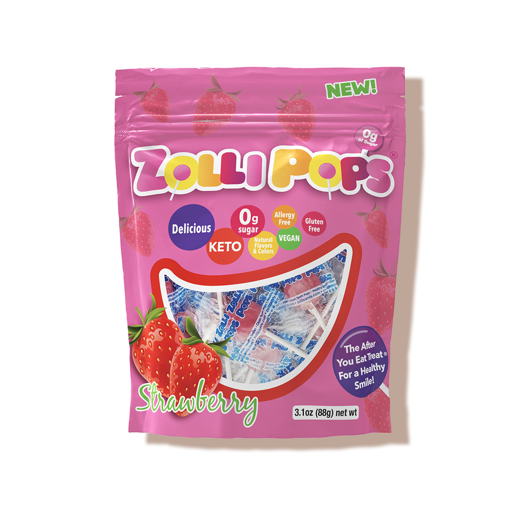 Sucettes Zollipops à la fraise