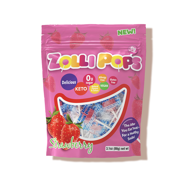 Sucettes Zollipops à la fraise