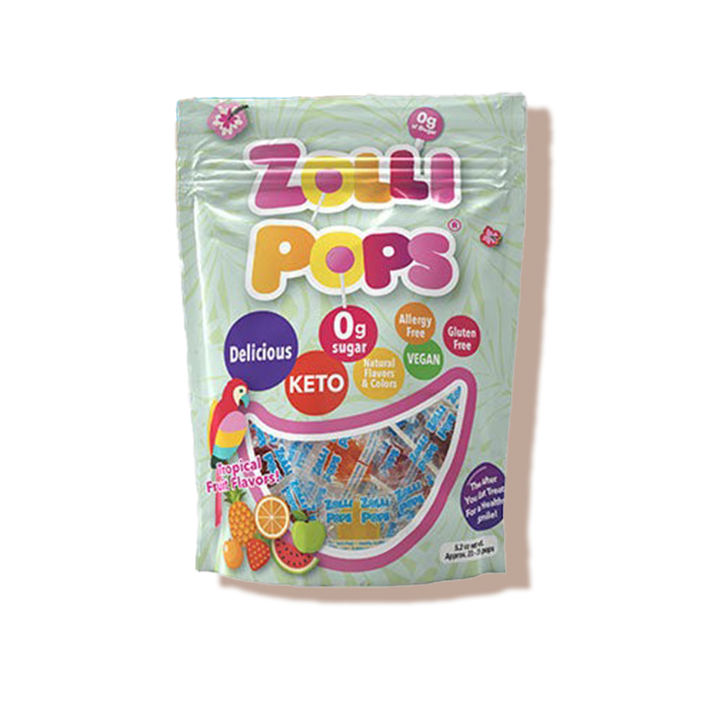 Sucettes Zollipops saveur tropicale