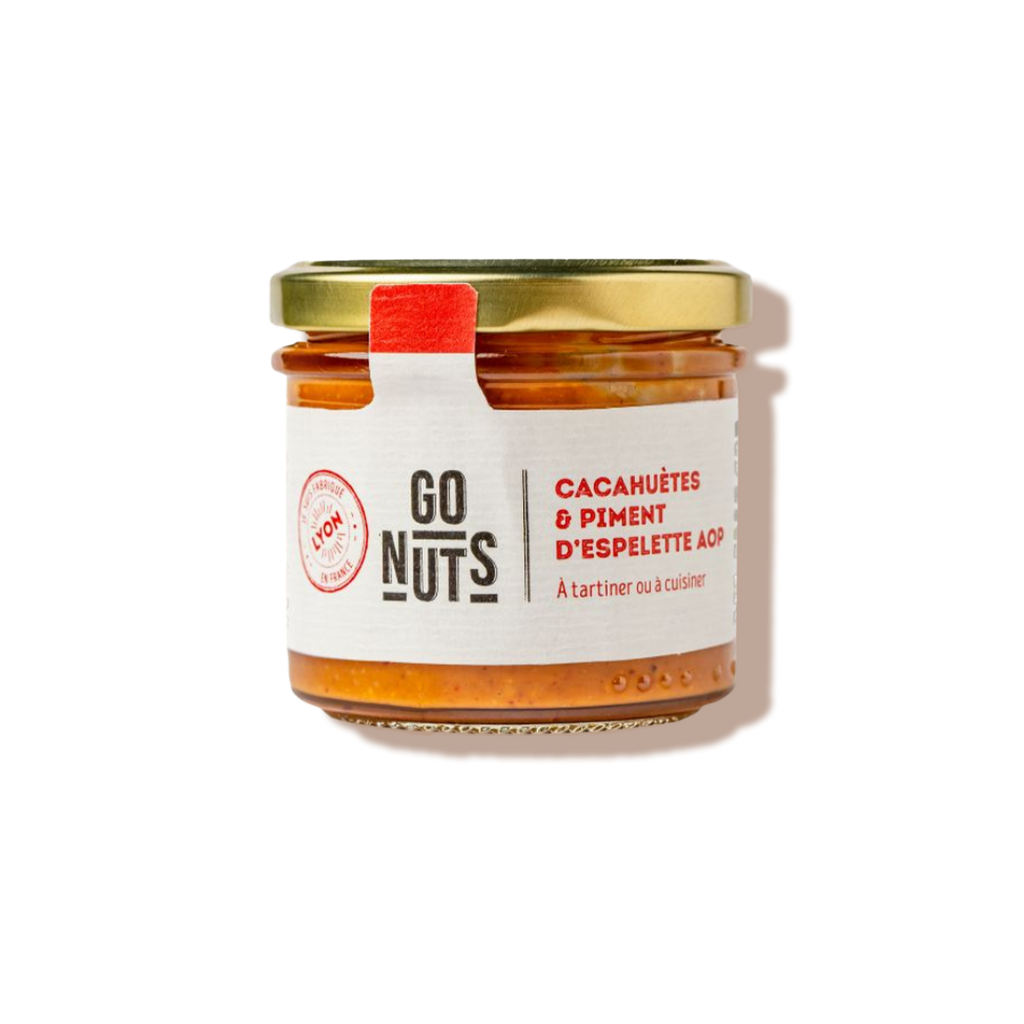 Tartinable cacahuètes et piment d'espelette bio - Go nuts