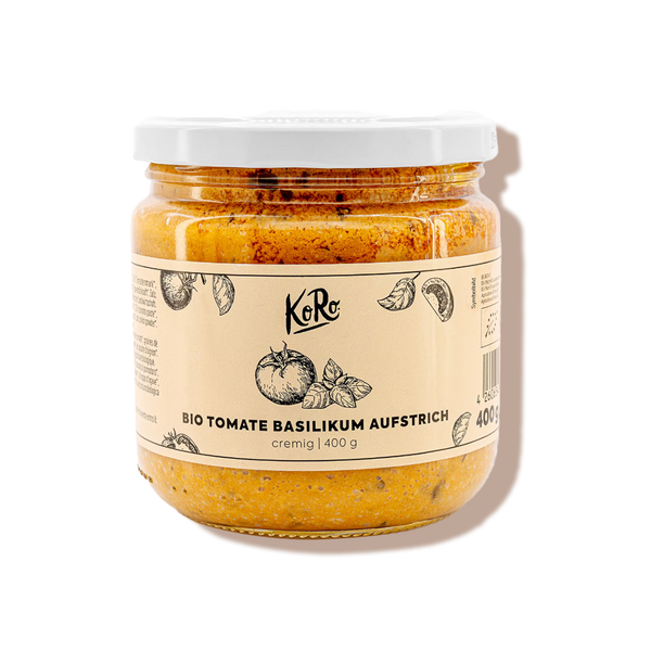 Tartinade bio aux tomates et au basilic