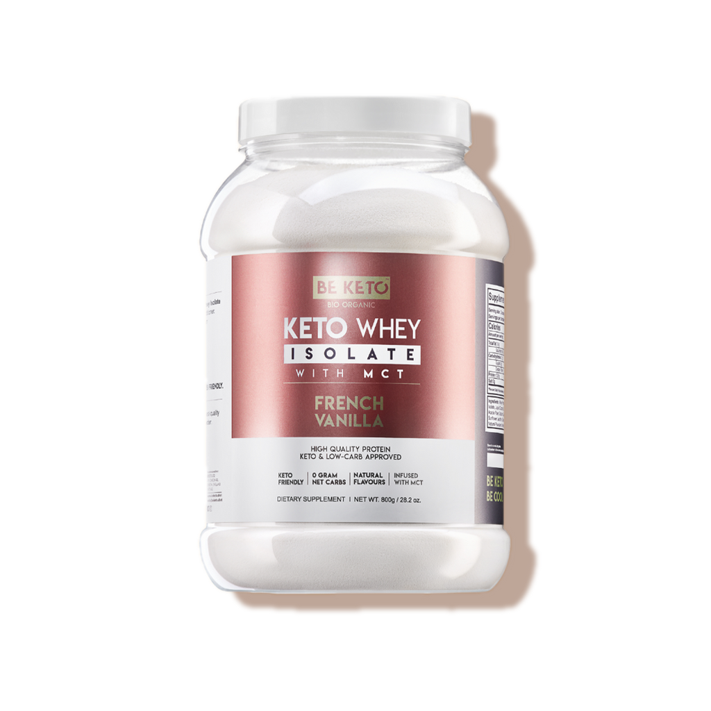 Whey isolate + poudre de MCT vanille