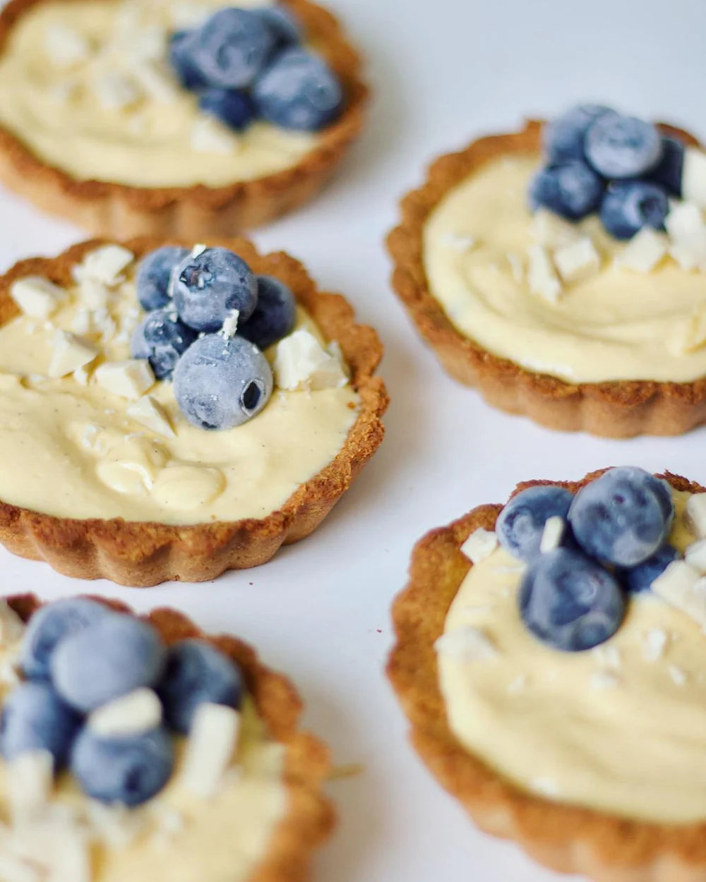 Tartelettes au chocolat blanc